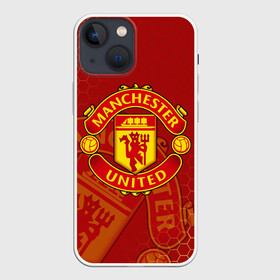 Чехол для iPhone 13 mini с принтом МАНЧЕСТЕР ЮНАЙТЕД | FCMU | MANCHESTER UNITED в Белгороде,  |  | fc | fcmu | football | football club | manchester united | red devils | sport | красные дьяволы | манчестер юнайтед | спорт | фк | фкмю | футбол | футбольный клуб