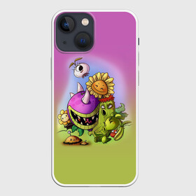 Чехол для iPhone 13 mini с принтом Plants vs. Zombies в Белгороде,  |  | plants vs. zombies | зомби | игра | компьютерная игра | против | растения | растения против зомби