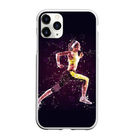 Чехол для iPhone 11 Pro Max матовый с принтом Бег фитнес спорт спортсмен в Белгороде, Силикон |  | Тематика изображения на принте: бег | спорт | спортсмен | фитнес