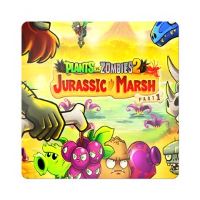 Магнит виниловый Квадрат с принтом plants.vs zombies 2 в Белгороде, полимерный материал с магнитным слоем | размер 9*9 см, закругленные углы | Тематика изображения на принте: garden warfare | plants | plants vs. zombies | plants vs. zombies: garden warfare | popcap | zombies | кактус | картошка | подсолнух | растения против зомби | сад