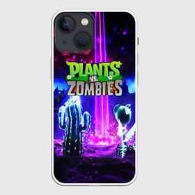 Чехол для iPhone 13 mini с принтом PLANTS VS.ZOMBIES в Белгороде,  |  | garden warfare | plants | plants vs. zombies | plants vs. zombies: garden warfare | popcap | zombies | кактус | картошка | подсолнух | растения против зомби | сад