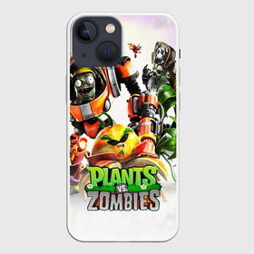 Чехол для iPhone 13 mini с принтом Plants vs.Zombies в Белгороде,  |  | garden warfare | plants | plants vs. zombies | plants vs. zombies: garden warfare | popcap | zombies | кактус | картошка | подсолнух | растения против зомби | сад