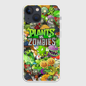 Чехол для iPhone 13 mini с принтом PLANTS VS ZOMBIES в Белгороде,  |  | battle | plants | plants vs zombies | pvsz | vs | zombies | растения против зомби