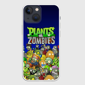 Чехол для iPhone 13 mini с принтом PLANTS VS ZOMBIES в Белгороде,  |  | battle | plants | plants vs zombies | pvsz | vs | zombies | растения против зомби