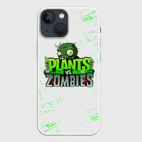 Чехол для iPhone 13 mini с принтом Plants vs. Zombies в Белгороде,  |  | plants vs. zombies | зомби | игра | компьютерная игра | против | растения | растения против зомби