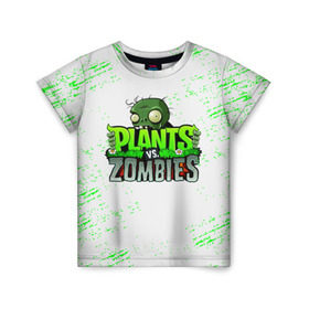 Детская футболка 3D с принтом Plants vs. Zombies в Белгороде, 100% гипоаллергенный полиэфир | прямой крой, круглый вырез горловины, длина до линии бедер, чуть спущенное плечо, ткань немного тянется | plants vs. zombies | зомби | игра | компьютерная игра | против | растения | растения против зомби