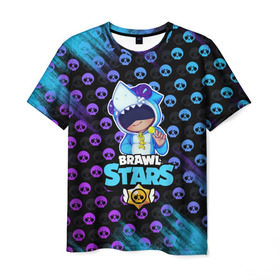 Мужская футболка 3D с принтом Brawl Stars LEON в Белгороде, 100% полиэфир | прямой крой, круглый вырез горловины, длина до линии бедер | brawl | brawl stars | crow | leon | stars | бравл | бравл старс | браво старс | игра | компьютерная | кров | леон | онлайн | старс