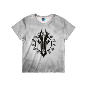 Детская футболка 3D с принтом Darksiders в Белгороде, 100% гипоаллергенный полиэфир | прямой крой, круглый вырез горловины, длина до линии бедер, чуть спущенное плечо, ткань немного тянется | ад | ангелы | апокалипсис | демоны | дьяволы | знаки | лого | логотип | орда | раздор