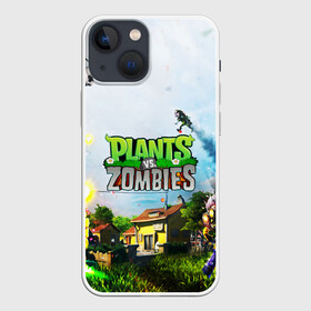 Чехол для iPhone 13 mini с принтом PLANTS VS. ZOMBIES в Белгороде,  |  | garden warfare | plants | plants vs. zombies | plants vs. zombies: garden warfare | popcap | zombies | кактус | картошка | подсолнух | растения против зомби | сад