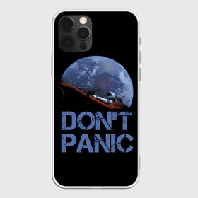 Чехол для iPhone 12 Pro Max с принтом Dont Panic в Белгороде, Силикон |  | Тематика изображения на принте: 2022 | cat | elon | galaxy | mars | moon | musk | nasa | space | spacex | tesla | вселенная | галактика | звезды | илон | космонавт | космос | луна | марс | маск | наса | скафандр | тесла