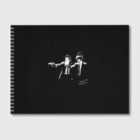 Альбом для рисования с принтом Pulp Fiction в Белгороде, 100% бумага
 | матовая бумага, плотность 200 мг. | pulp fiction | криминальное чтиво | сэмюел л джексон | тарантино | ума турман