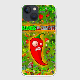 Чехол для iPhone 13 mini с принтом Plants vs Zombies в Белгороде,  |  | plant | zombies | зомби | растения | растения против зомби