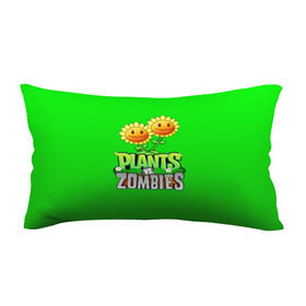 Подушка 3D антистресс с принтом PLANTS VS ZOMBIES в Белгороде, наволочка — 100% полиэстер, наполнитель — вспененный полистирол | состоит из подушки и наволочки на молнии | Тематика изображения на принте: battle | plants | plants vs zombies | pvsz | vs | zombies | растения против зомби