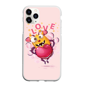 Чехол для iPhone 11 Pro матовый с принтом LOVE в Белгороде, Силикон |  | bee | bright | cool | funny | heart | веселый | забавный | прикольный | пчелка | сердце | яркий