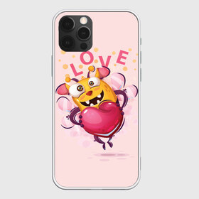 Чехол для iPhone 12 Pro Max с принтом LOVE в Белгороде, Силикон |  | bee | bright | cool | funny | heart | веселый | забавный | прикольный | пчелка | сердце | яркий