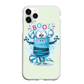 Чехол для iPhone 11 Pro Max матовый с принтом BOO в Белгороде, Силикон |  | bright | cute monsters | fun | funny | веселый | милый монстрик | прикольный | яркий забавный