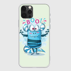 Чехол для iPhone 12 Pro Max с принтом BOO в Белгороде, Силикон |  | bright | cute monsters | fun | funny | веселый | милый монстрик | прикольный | яркий забавный