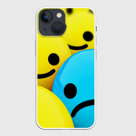 Чехол для iPhone 13 mini с принтом СМАЙЛИКИ в Белгороде,  |  | emoji | настроение | позитив | смайлики | смайлы | стикеры | текстура смайл | улыбки | фон смайл | эмодзи