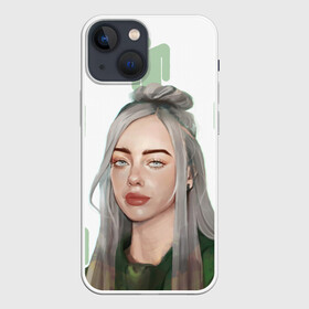 Чехол для iPhone 13 mini с принтом BILLIE EILISH в Белгороде,  |  | bad guy | billie | eilish | ocean eyes | айлиш | билли | девушка | певица | эйлиш