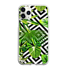 Чехол для iPhone 11 Pro матовый с принтом TROPIC TEXTURE в Белгороде, Силикон |  | bright | colorful | neon | retro | vintage | винтаж | неон | неоновые | пальмы | ретро | ретро неон | тропики | тропические листья