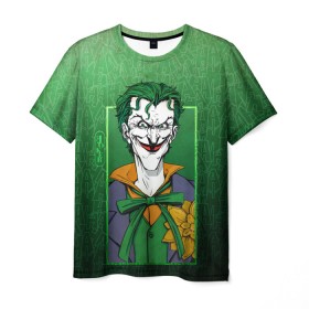 Мужская футболка 3D с принтом Джокер в Белгороде, 100% полиэфир | прямой крой, круглый вырез горловины, длина до линии бедер | batman | dc | dc джокер | detective comics | harley | joker | shtatjoker | the joker | бетмен | джокер | злодей | харли