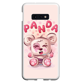 Чехол для Samsung S10E с принтом PANDA в Белгороде, Силикон | Область печати: задняя сторона чехла, без боковых панелей | bear | bright | funny | panda | веселый | забавный | мишка | панда | прикольный | смешной | яркий