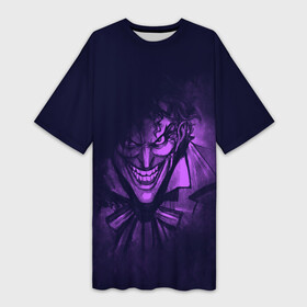 Платье-футболка 3D с принтом Why so serious в Белгороде,  |  | batman | dc | dc джокер | detective comics | harley | joker | shtatjoker | the joker | бетмен | джокер | злодей | харли