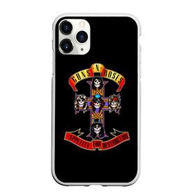 Чехол для iPhone 11 Pro матовый с принтом Guns n roses в Белгороде, Силикон |  | axl rose | geffen records | gnr | guns | rock | roses | slash | гансы | пистолеты | розы | рок | слеш | эксл роуз