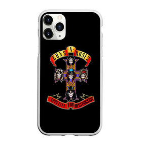 Чехол для iPhone 11 Pro Max матовый с принтом Guns n roses + Спина в Белгороде, Силикон |  | axl rose | geffen records | gnr | guns | rock | roses | slash | гансы | пистолеты | розы | рок | слеш | эксл роуз