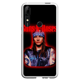 Чехол для Honor P Smart Z с принтом Guns n roses + Спина в Белгороде, Силикон | Область печати: задняя сторона чехла, без боковых панелей | axl rose | geffen records | gnr | guns | rock | roses | slash | гансы | пистолеты | розы | рок | слеш | эксл роуз