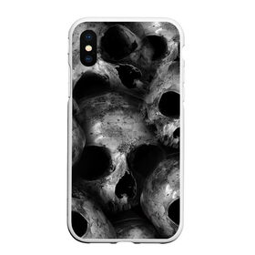 Чехол для iPhone XS Max матовый с принтом Черепа в Белгороде, Силикон | Область печати: задняя сторона чехла, без боковых панелей | skull | гот | готика | кости | костлявые | костлявый | неживое | неживой | неживые | нежить | скелет | скелетон | скелетоны | скелеты | череп | черепа | черепки | черепком | черепок | черепом | черепы