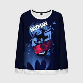 Мужской свитшот 3D с принтом Gotham City Batman в Белгороде, 100% полиэстер с мягким внутренним слоем | круглый вырез горловины, мягкая резинка на манжетах и поясе, свободная посадка по фигуре | Тематика изображения на принте: bat man | batman | batman comics | caped crusader | dark knight | shtatbat | бетмен | брюс уэйн | бэт мен | бэтмен | тёмный рыцарь