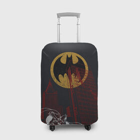 Чехол для чемодана 3D с принтом Batman в Белгороде, 86% полиэфир, 14% спандекс | двустороннее нанесение принта, прорези для ручек и колес | bat man | batman | batman comics | caped crusader | dark knight | shtatbat | бетмен | брюс уэйн | бэт мен | бэтмен | тёмный рыцарь