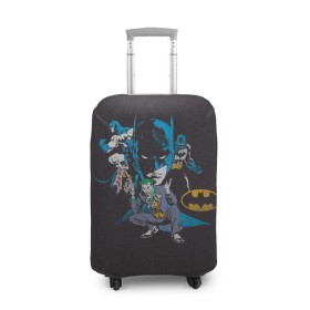 Чехол для чемодана 3D с принтом Batman classic в Белгороде, 86% полиэфир, 14% спандекс | двустороннее нанесение принта, прорези для ручек и колес | bat man | batman | batman comics | caped crusader | comics | dark knight | shtatbat | бетмен | брюс уэйн | бэт мен | бэтмен | тёмный рыцарь