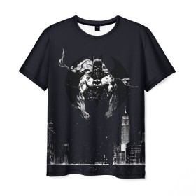 Мужская футболка 3D с принтом Batman в Белгороде, 100% полиэфир | прямой крой, круглый вырез горловины, длина до линии бедер | bat man | batman | batman comics | caped crusader | comics | dark knight | shtatbat | бетмен | брюс уэйн | бэт мен | бэтмен | тёмный рыцарь