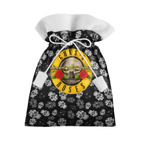 Подарочный 3D мешок с принтом Guns n roses в Белгороде, 100% полиэстер | Размер: 29*39 см | Тематика изображения на принте: axl rose | geffen records | gnr | guns | rock | roses | slash | гансы | пистолеты | розы | рок | слеш | эксл роуз