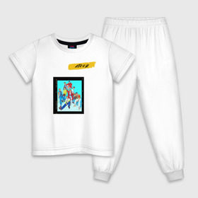 Детская пижама хлопок с принтом Ateez в Белгороде, 100% хлопок |  брюки и футболка прямого кроя, без карманов, на брюках мягкая резинка на поясе и по низу штанин
 | ateez | k pop | корейская группа | музыка | парни