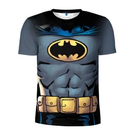 Мужская футболка 3D спортивная с принтом Batman костюм в Белгороде, 100% полиэстер с улучшенными характеристиками | приталенный силуэт, круглая горловина, широкие плечи, сужается к линии бедра | bat man | batman | batman comics | caped crusader | comics | dark knight | shtatbat | бетмен | брюс уэйн | бэт мен | бэтмен | тёмный рыцарь