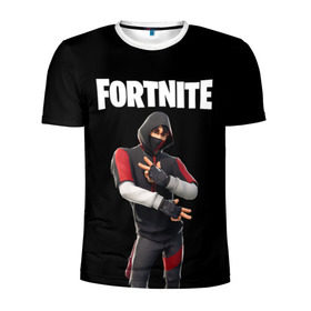 Мужская футболка 3D спортивная с принтом FORTNITE IKONIK (КАПЮШОН) в Белгороде, 100% полиэстер с улучшенными характеристиками | приталенный силуэт, круглая горловина, широкие плечи, сужается к линии бедра | fnchap2 | fortnite | fortnite 2 | fortnite x | ikonik | marshmello | иконик | маршмелло | фортнайт | фортнайт 2 | фортнайт глава 2