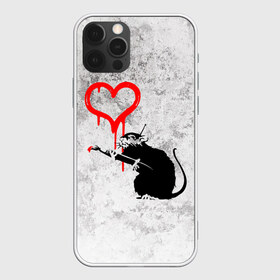 Чехол для iPhone 12 Pro Max с принтом BANKSY в Белгороде, Силикон |  | Тематика изображения на принте: banksy | heart | бэнкси | сердце