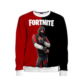 Детский свитшот 3D с принтом FORTNITE IKONIK в Белгороде, 100% полиэстер | свободная посадка, прямой крой, мягкая тканевая резинка на рукавах и понизу свитшота | Тематика изображения на принте: fortnite | fortnite 2 | fortnite x маршмелло | ikonik | marshmello | ninja | ninja streamer | иконик | ниндзя | фортнайт | фортнайт 2 | фортнайт глава 2