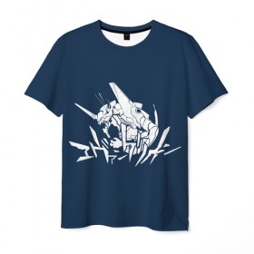 Мужская футболка 3D с принтом Evangelion в Белгороде, 100% полиэфир | прямой крой, круглый вырез горловины, длина до линии бедер | anime | eva | evangelion | neon genesis evangelion | аніме | аниме | анимэ | аска | ева | евангелион | рей | синдзи