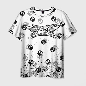 Мужская футболка 3D с принтом BABYMETAL в Белгороде, 100% полиэфир | прямой крой, круглый вырез горловины, длина до линии бедер | babymetal | j pop | japan | бэбиметал | дэт метал | каваий метал | моа кикути | судзука накамото | юи мидзуно | япония