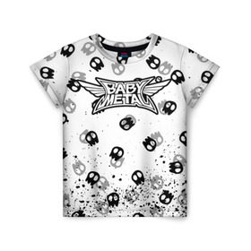 Детская футболка 3D с принтом BABYMETAL в Белгороде, 100% гипоаллергенный полиэфир | прямой крой, круглый вырез горловины, длина до линии бедер, чуть спущенное плечо, ткань немного тянется | babymetal | j pop | japan | бэбиметал | дэт метал | каваий метал | моа кикути | судзука накамото | юи мидзуно | япония
