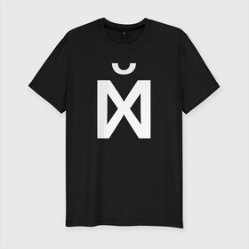 Мужская футболка премиум с принтом Х в Белгороде, 92% хлопок, 8% лайкра | приталенный силуэт, круглый вырез ворота, длина до линии бедра, короткий рукав | xyn | абстракция | маты | метамодернизм | надписи