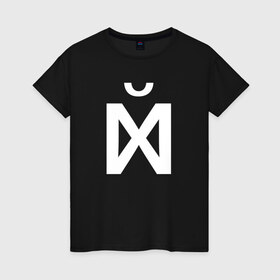 Женская футболка хлопок с принтом Х в Белгороде, 100% хлопок | прямой крой, круглый вырез горловины, длина до линии бедер, слегка спущенное плечо | xyn | абстракция | маты | метамодернизм | надписи