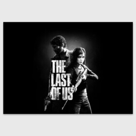 Поздравительная открытка с принтом THE LAST OF US в Белгороде, 100% бумага | плотность бумаги 280 г/м2, матовая, на обратной стороне линовка и место для марки
 | Тематика изображения на принте: fireflies | look for the light | the last of us | джоэл | игры | одни из нас | цикады | элли