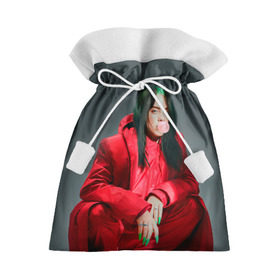 Подарочный 3D мешок с принтом Билли Айлиш в Белгороде, 100% полиэстер | Размер: 29*39 см | bilie | billie | eilish | lovely | music | oceaneyes | pop | айлиш | алиш | били | билли | девушка | инди | музыка | океан | пафосная | поп | эйлиш | элиш