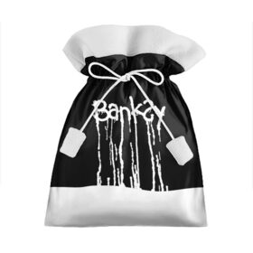 Подарочный 3D мешок с принтом Banksy в Белгороде, 100% полиэстер | Размер: 29*39 см | Тематика изображения на принте: art | banksy | street | street art | арт | бэнкси | стрит | стрит арт