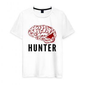 Мужская футболка хлопок с принтом Mindhunter в Белгороде, 100% хлопок | прямой крой, круглый вырез горловины, длина до линии бедер, слегка спущенное плечо. | hunter | mind | mindhunter | netflix | мозг | охотник | охотник за разумом | разум | сериал